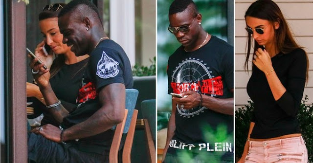 Mario Balotelli hangs out with mystery brunette in Monaco