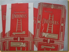 Kertas rokok Ondomas - old cigarette paper collectible