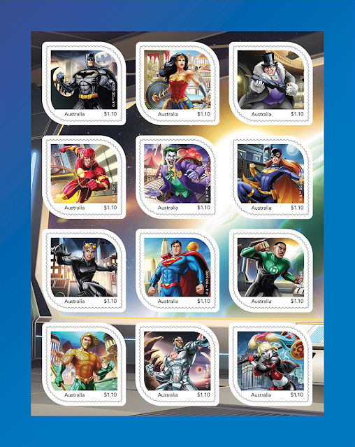 2022 Australia Post : DC Comics Stamp Sheet