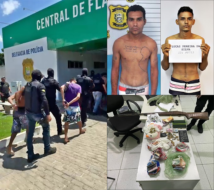 Polícia Civil prende investigados em operação de combate ao tráfico de drogas em Parnaíba-PI