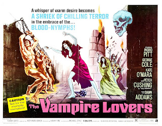 THE VAMPIRE LOVERS. Estados Unidos. Cartelera Half Sheet: 71 x 56 cms LAS AMANTES DEL VAMPIRO / LAS AMANTES VAMPIRO. The Vampire Lovers. 1970. Reino Unido, Estados Unidos. Dirección: Roy Ward Baker. Reparto: Ingrid Pitt, George Cole, Kate O'Mara, Peter Cushing, Madeline Smith, Jon Finch, Douglas Wilmer, Ferdy Mayne, Pippa Steel, Dawn Addams, Janet Key,