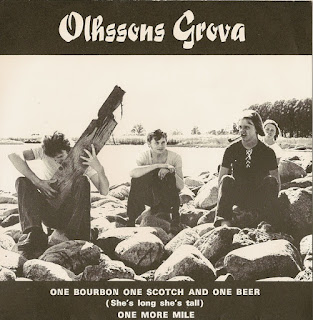 Olhssons Grova ‎"One Bourbon One Scotch And One Beer / One More Mile" 1971 single 7" Swedish Psych Blues Rock