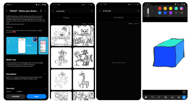 يحصل تطبيق الرسم PENUP من سامسونج على ميزات بحث جديدة وأداة جديدة للرسم والمزيد