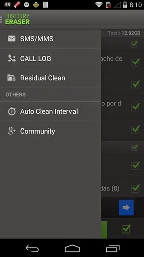 Aplicaciones gratis – Aplicación para borrar todo el historial de mi teléfono Android