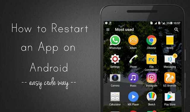 Restart Android app after crashing