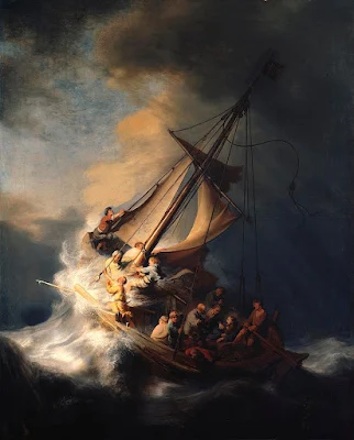 The Storm on the Sea of Galilee (1633) painting Rembrandt