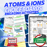Earth Science Activities, Differentiation, Earth Science Lesson Plans, Earth Science Choice Boards, Earth Science Google Lessons, Earth Science Interactive Notebook