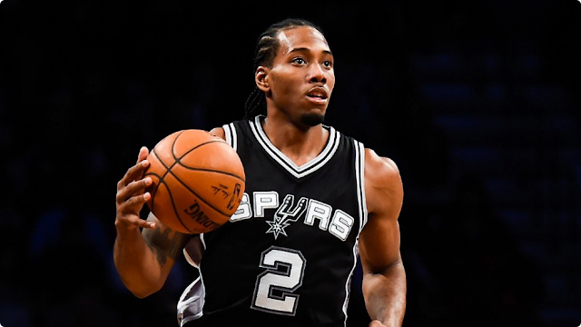 Kawhi Leonard, l'ailier des San Antonio Spurs