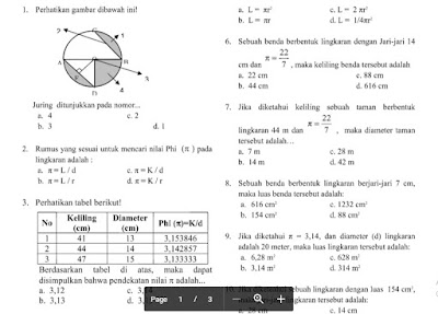 Soal UTS Matematika Kelas 8 Kurikulum 2013 Semester 2