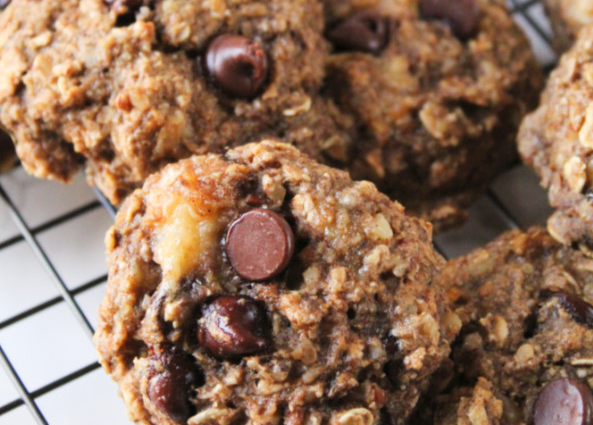 Banana Bread Breakfast Cookies 