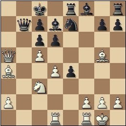 Partida de ajedrez Torán - Fuentes, posición después de 17.Da5