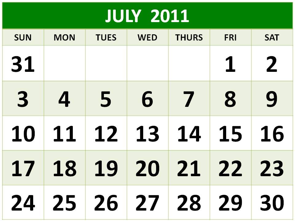 printable calendars july. printable july calendar and