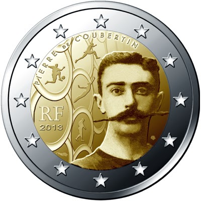  2 euro France 2013, Pierre de Coubertin