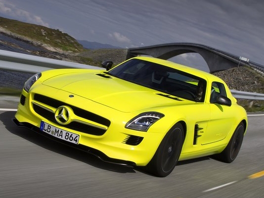 Mercedes SLS AMG E-Cell, which power more driving pleasure