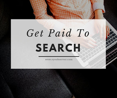 Make money searching on the web