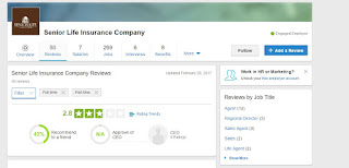 senior life insurance company ratings