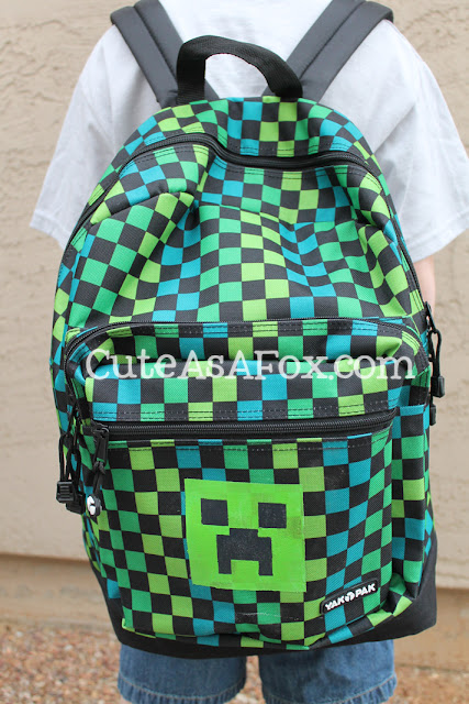 Glow in the dark Creeper Backpack: