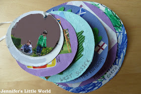 How to make a me on the map book craft with children