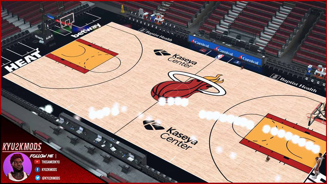 NBA 2K24 Miami Heat Live Broadcast 2024 Court