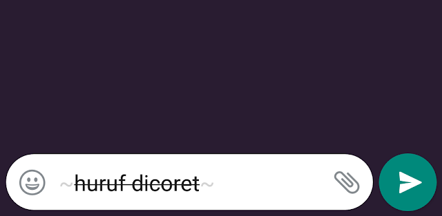 Cara Membuat Huruf Tebal, Miring, Dicoret di WhatsApp