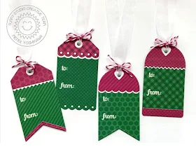Sunny Studio Stamps: Build-A-Tag Christmas Holiday Gift Tags Set