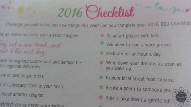 2016 Belle De Jour Power Planner: 2016 Checklist Page Picture (Review at http://www.TheGracefulMist.com/)