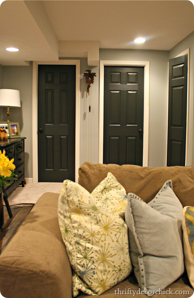 black interior doors