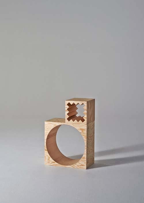 Natural furniture made of plywood by Erik Olovsson and Kyuhyung Cho