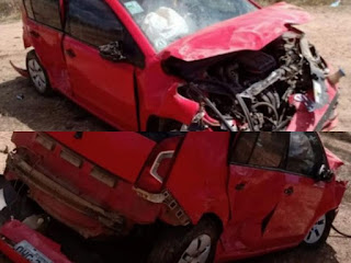 Freira sofre acidente ao perder controle da direção de carro, na Paraíba