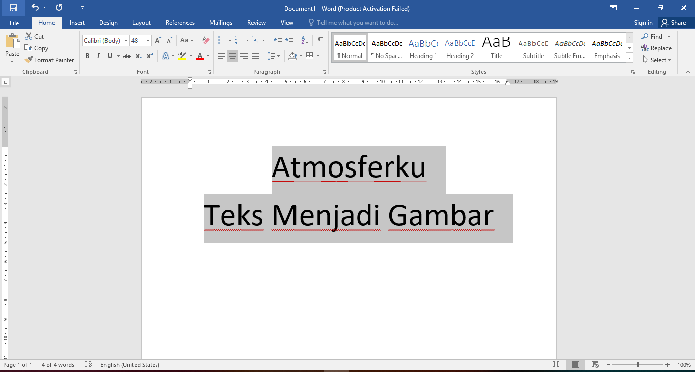 Cara Mengubah Teks Menjadi Gambar Pada Microsoft Word