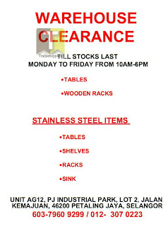 Warehouse Clearance Sale 2013