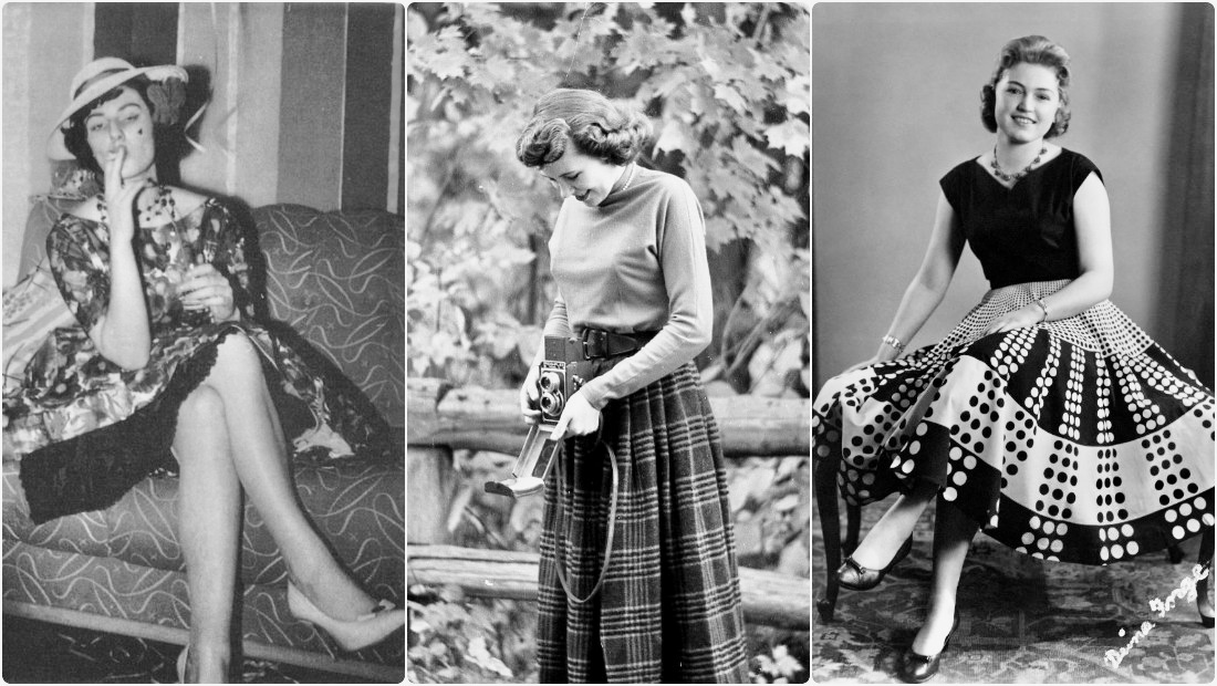 30 Cool Photos Show Fashion Styles of the '50s Young Ladies