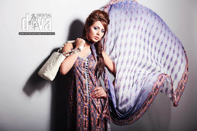 Digital Diva Lawn 2012,pakistani lawn,lawn dresses,latest summer dresses,summer lawn prints,dresses of summer