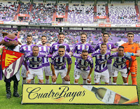 REAL VALLADOLID C. F. - Valladolid, España - Temporada 2015-16 - Javi Moyano, Guzmán, Rennella, Borja, Juanpe y Kepa; Chica, Marcelo Silva, Roger, Pedro Tiba y Mojica - REAL VALLADOLID 1 (Juan Villar) U. D. ALMERÍA 1 (Quique González) - 03/04/2016 - Liga de 2ª División, jornada 32 - Valladolid, estadio José Zorrilla