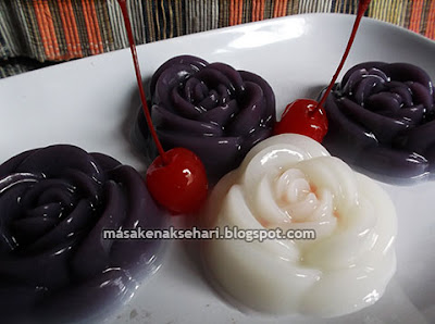 Resep Puding Susu Ubi Ungu Lapis Puding Santan