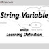 What is string variable?