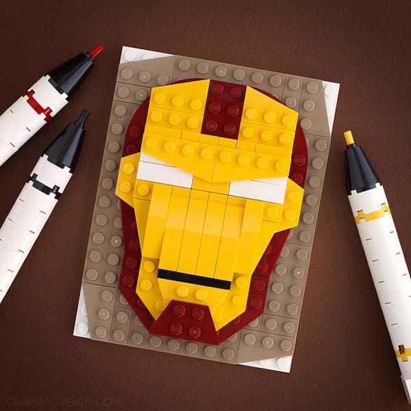 The Awesome Portraits Built with LEGO Bricks