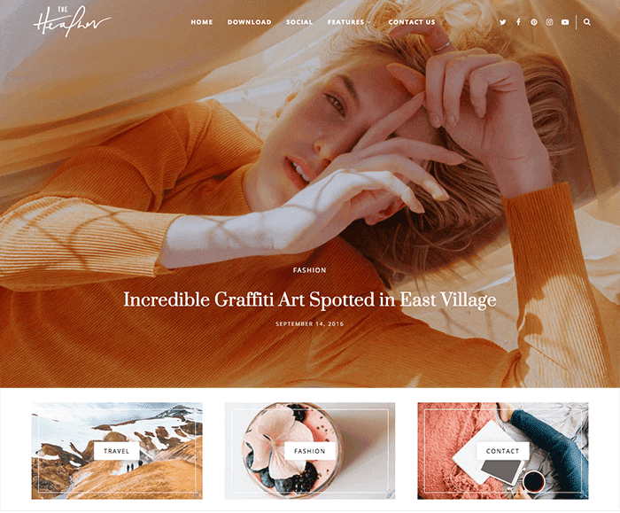 Heather Personal Blogger Template