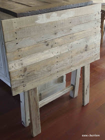 www.annecharriere.com, tete de lit, recyclage pallet, vieux volet, 