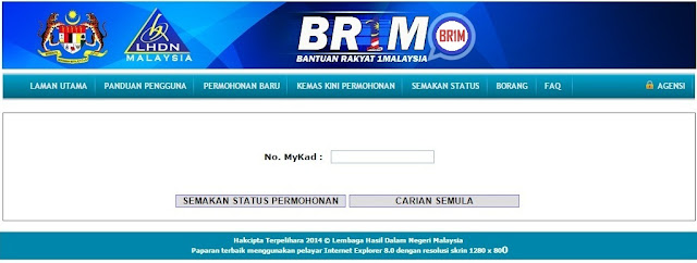 Panduan Semakan Status Permohonan BR1M 2017 - BMBlogr