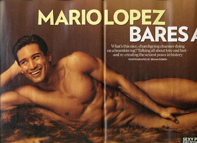 Mario Lopez Poses Half-Naked as Marky Mark, Brad Pitt, Burt Reynolds 