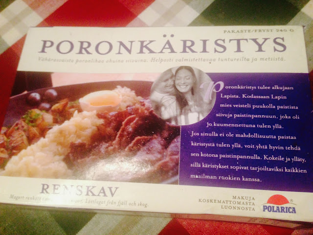 Poronkäristys reindeer meat package