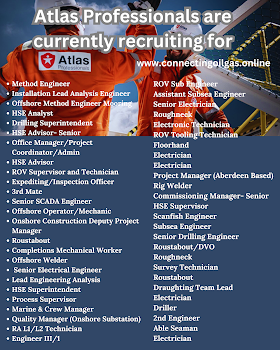 Atlas Professionals are currently recruiting for