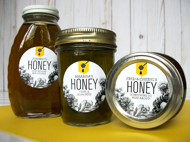 Custom Honey Dipper Honey mason jar labels Custom Honey Dipper Honey mason jar labels