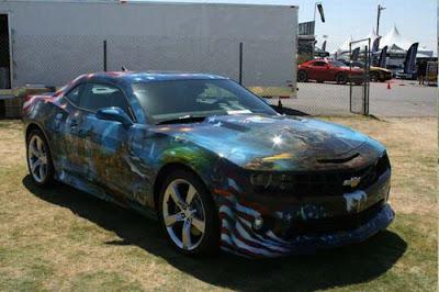 Awesome Patriotic Airbrushed Camaro Seen On www.coolpicturegallery.us