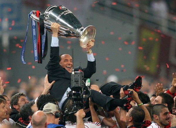 Silvio Berlusconi Forever with the Rossoneri