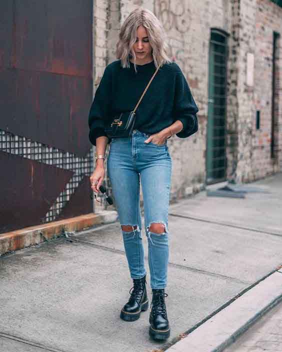 8 inspirações de looks de inverno com coturno