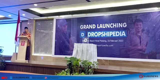Siap Bantu UMKM Go Digital, Sekda Hansastri Luncurkan Dropshipedia di Sumbar