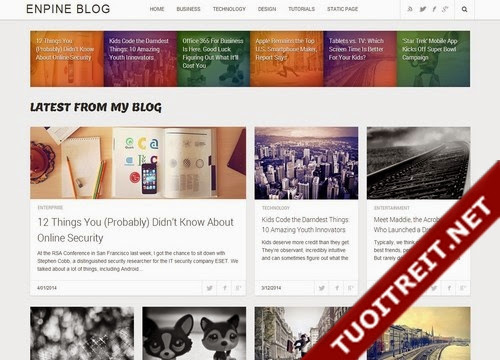 Template Blogger Enpine Blog - Blog Tin Tức Chuẩn SEO