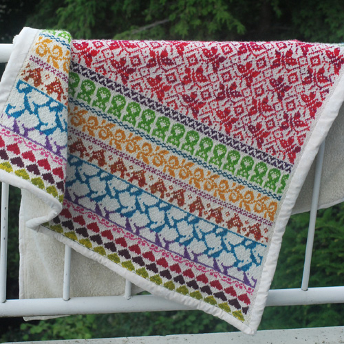 Baby Blanket Latvian Garden - Free Pattern 